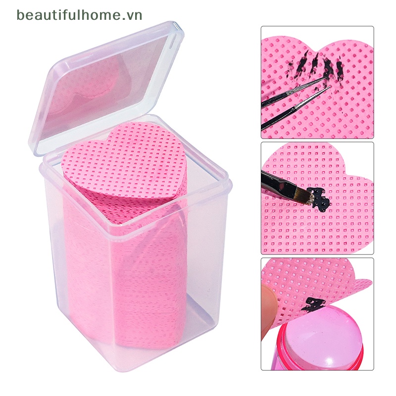 Bộ 200 Khăn Cotton Tẩy Sơn Móng Tay Tiện Dụng