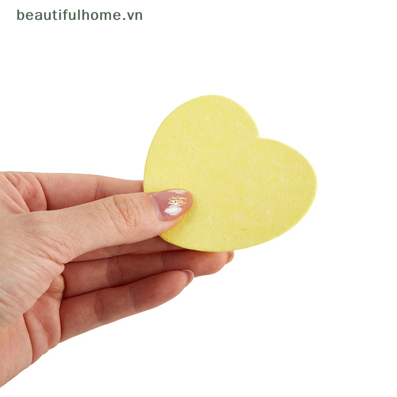 Bông Mút Trang Điểm Cotton Mềm Mại Hình Trái Tim