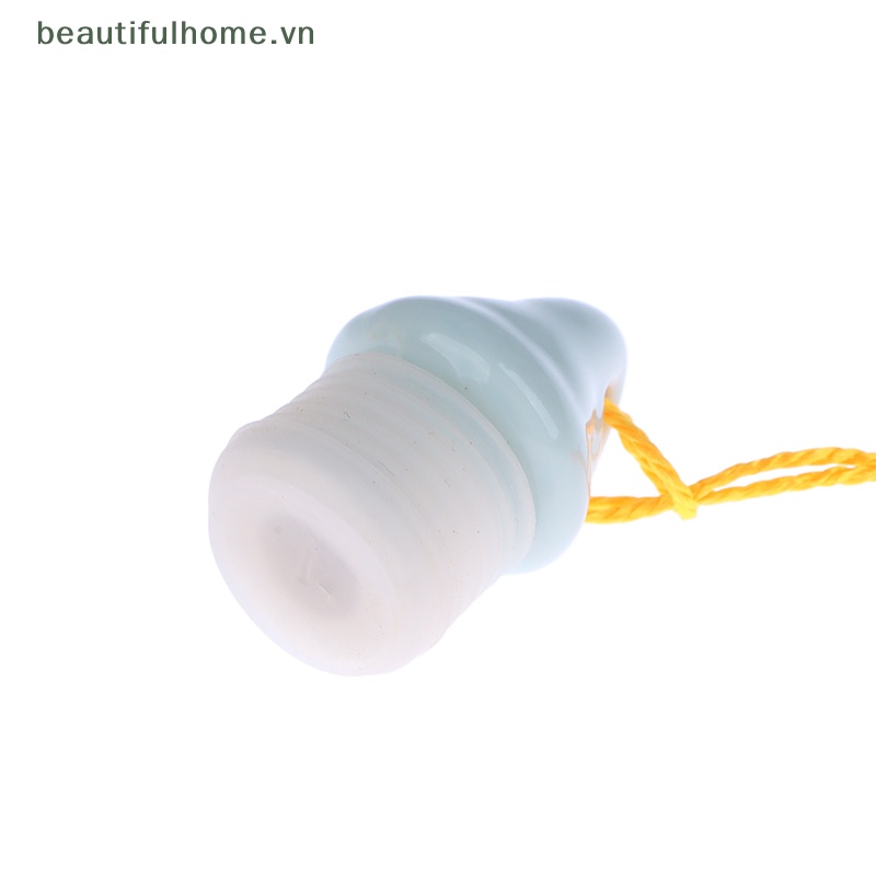 1 Hũ Đựng Thuốc Bằng Sứ Hình Quả Bầu Có Nắp Đậy Tiện Dụng