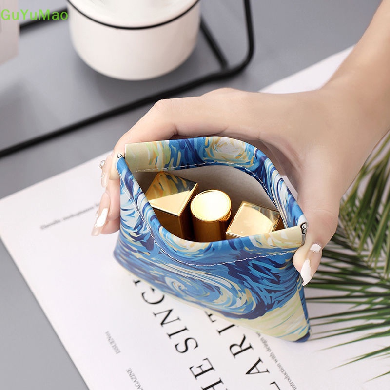 [cxGUYU] Túi Đựng Tai Nghe Dây Cáp USB Chủ Đề Bầu Trời Đầy Sao Tự Đóng Kín PRTA