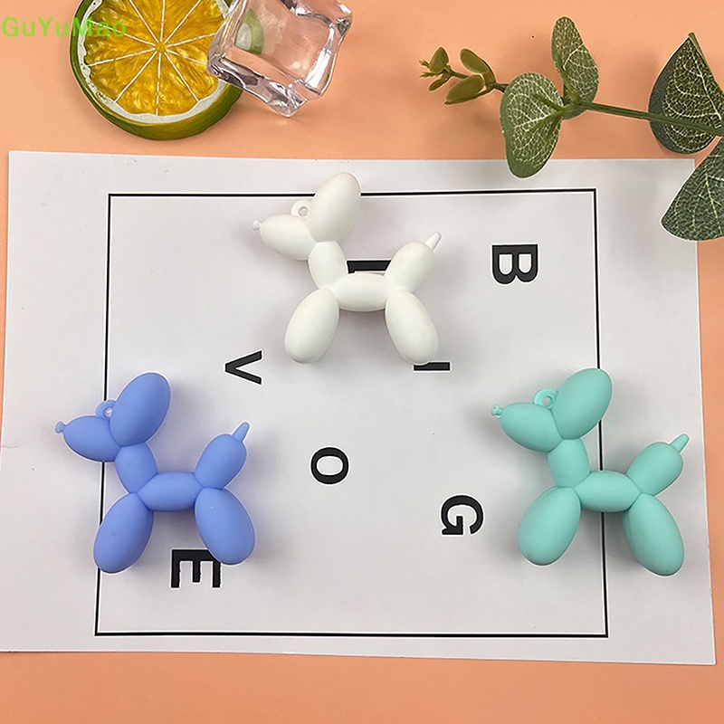 [cxGUYU] Móc Khóa Hình Chú Chó Bong Bóng Dễ Thương Thời Trang Cho Cặp Đôi / Móc Khóa / Túi Xách /