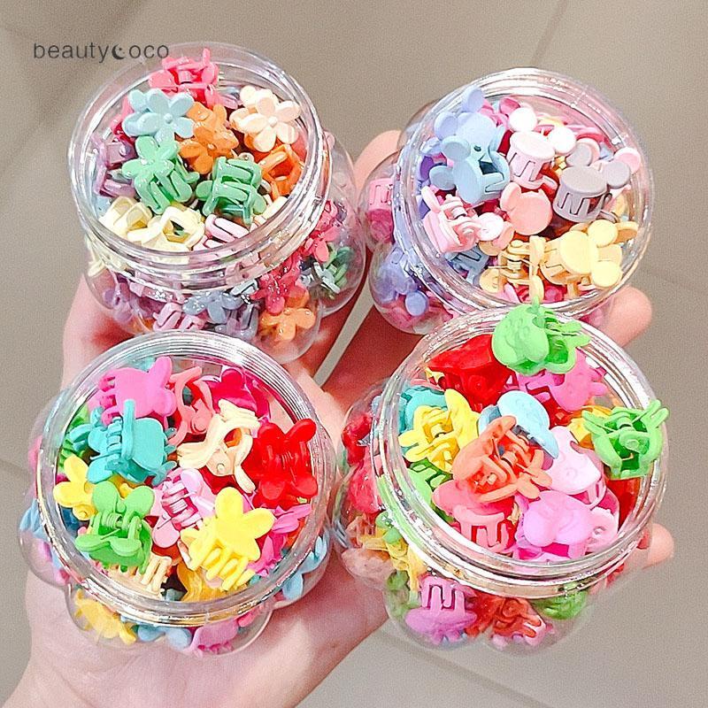 Beautycoco🍊Kẹp tóc càng cua mini màu sắc ngẫu nhiên dễ thương cho bé gái