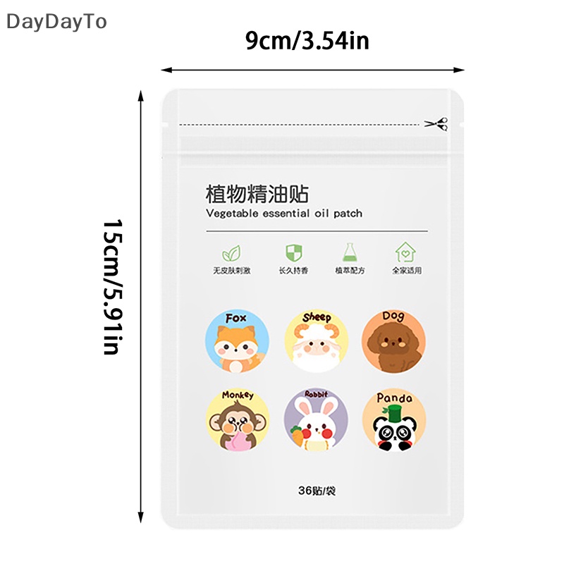 Set 36 / 60 Miếng Dán Chống Muỗi Tự Nhiên Không Độc Hại Họa Tiết Hoạt Hình