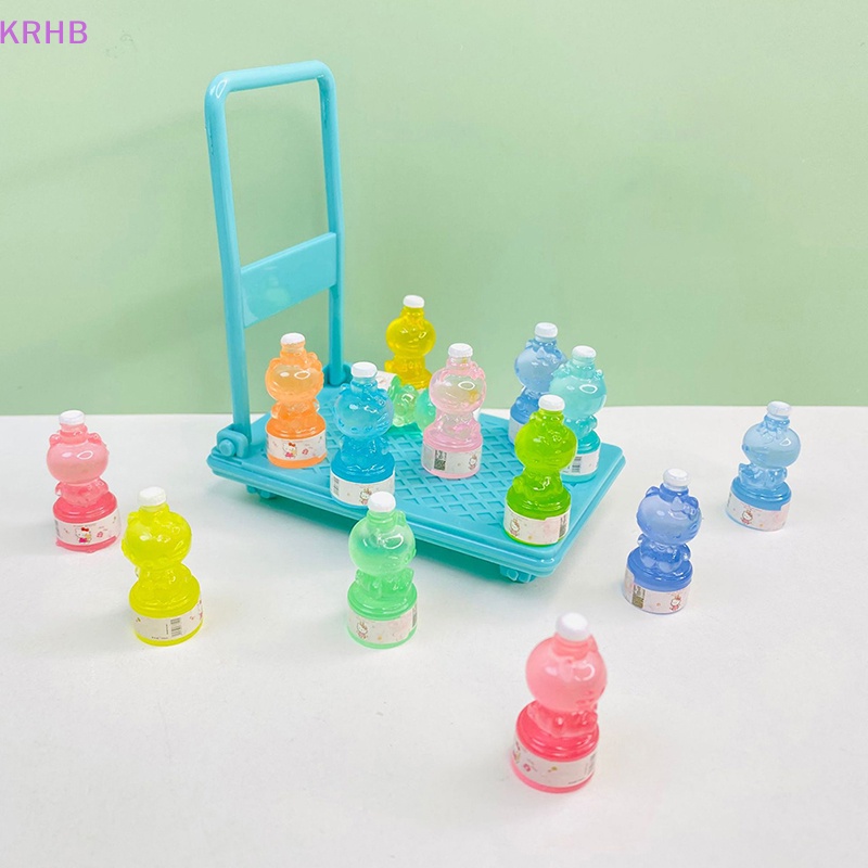 Set 5 Bình Nước Dạ Quang Mini Bằng Nhựa Resin Dễ Thương Trang Trí Ốp Điện Thoại / Trang Sức DIY Mới