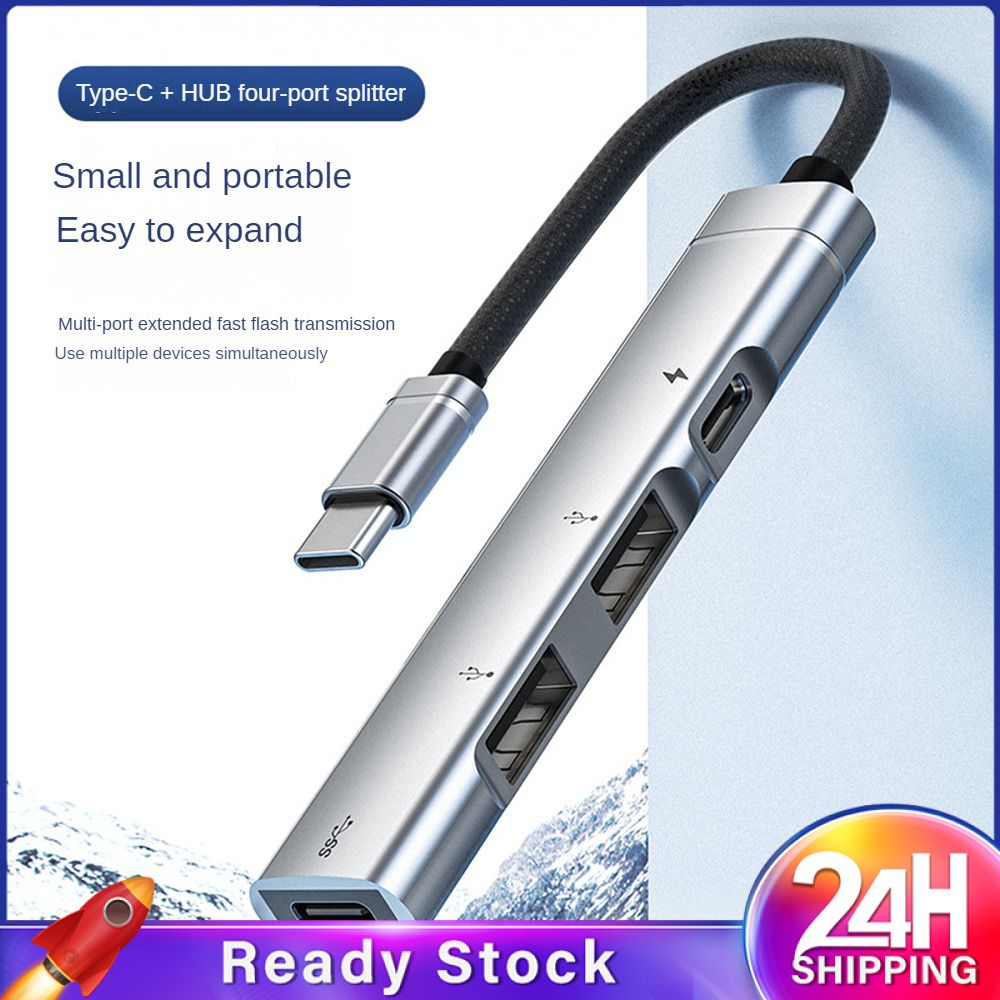 Bộ Hub USB-C Mipan 4 trong 1 hợp kim nhôm hỗ trợ sạc Pd tốc độ cao cho phụ kiện máy tính Xiaomi