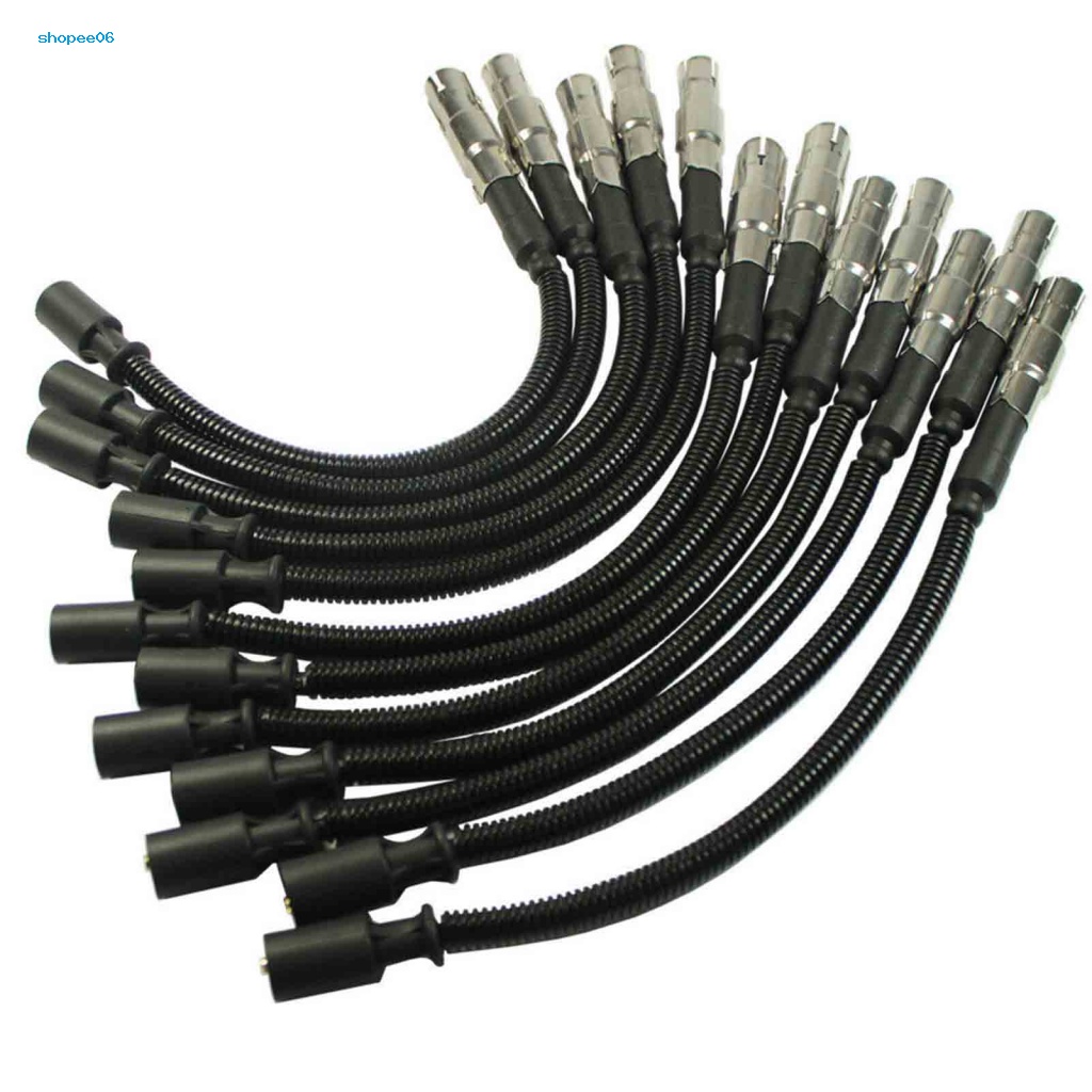 Set 12 Dây Đánh Lửa Bằng Nhựa Chống Mài Mòn 1121500218 Phụ Kiện Cho Mercedes-Benz