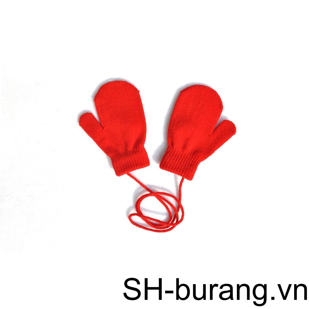 1 Cặp Găng Tay Đan Len Thủ Công Giữ Ấm Cho Bé Ốp