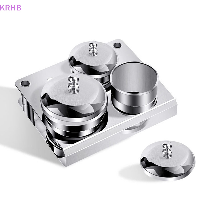Set 3 Khay Đựng Bột Làm Móng Bằng Thép Không Gỉ Mới
