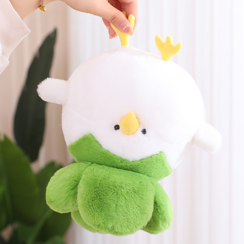 Thú Nhồi Bông Hình Chú Gà / Rau Củ Cỡ Nhỏ 8 Inch Dành Cho Nam Và Nữ