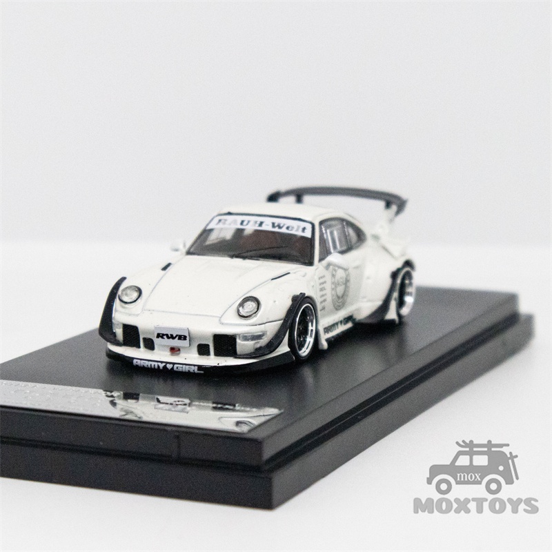 Mô Hình Xe Ô Tô RWB 993 Màu Đen / Trắng Tỉ Lệ 1: 64 Cao Cấp