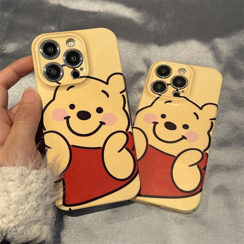 Ốp Điện Thoại In Hình Gấu Pooh Cho Iphone 14ProMax 11 12 13Pro XS XR7 8Plus