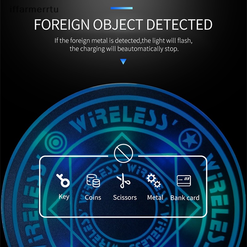 Đệm Sạc Không Dây Cảm Ứng Ma Thuật Hình Tròn Ma Thuật merrtu