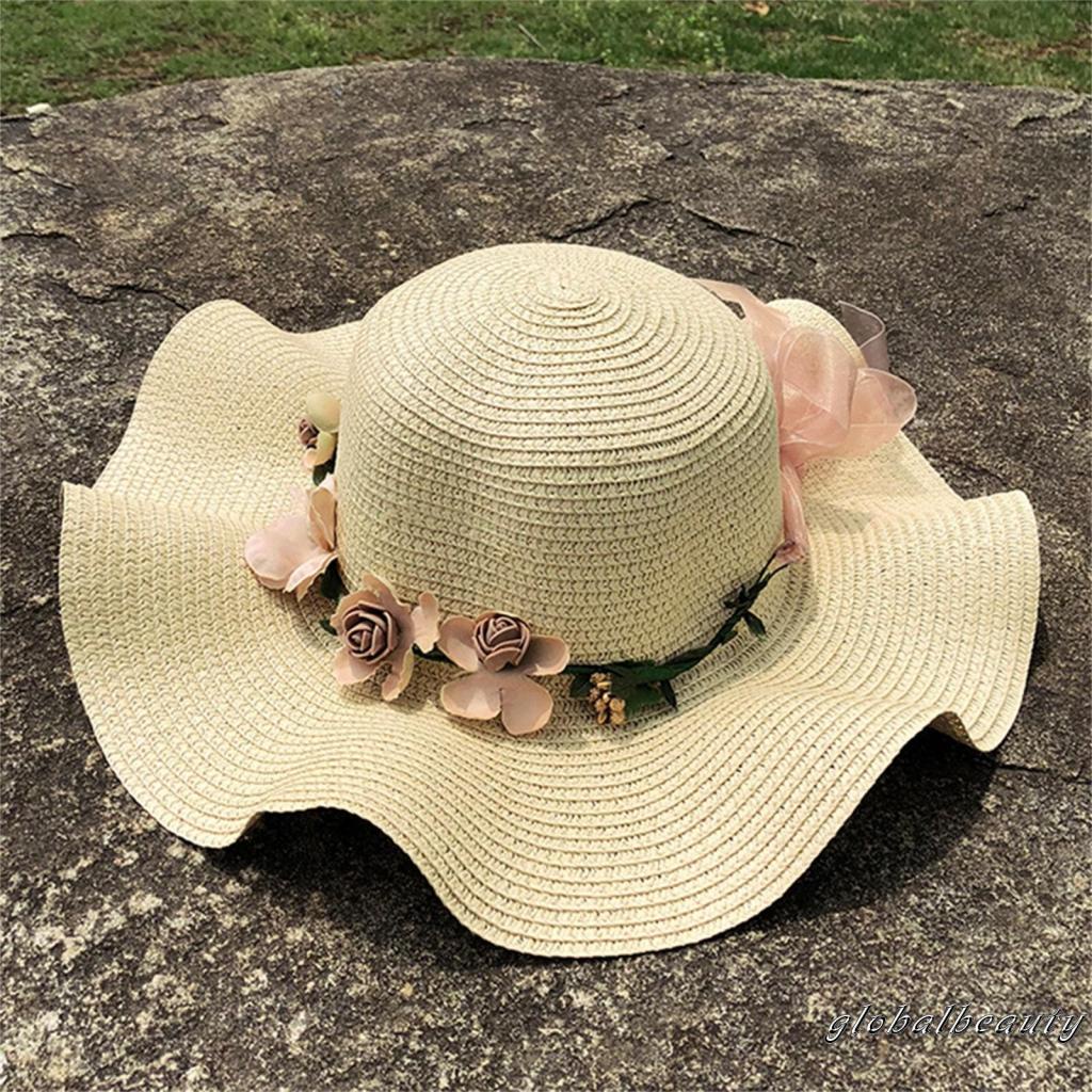 Mũ Vành Tròn Chống Nắng Thoáng Khí Có Thể Gấp Gọn Cho Nữ