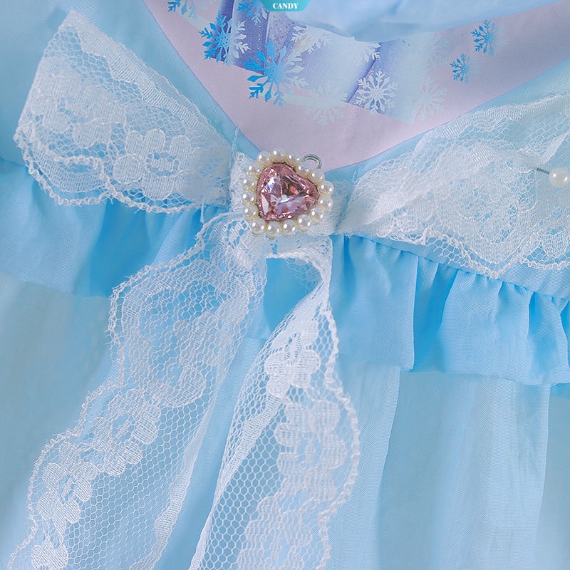 Áo Khoác Chống Nắng Mỏng Nhẹ In Họa Tiết Công Chúa Elsa Hoạt Hình Frozen Tinh Tế Thoáng Khí Thời Trang Đi Biển Cho Bé Gái