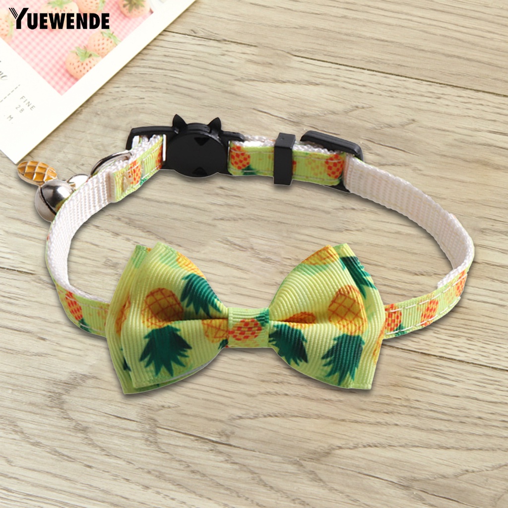 Vòng Cổ Gắn Nơ Thân Thiện Với Da Có Thể Tháo Rời Cho Thú Cưng