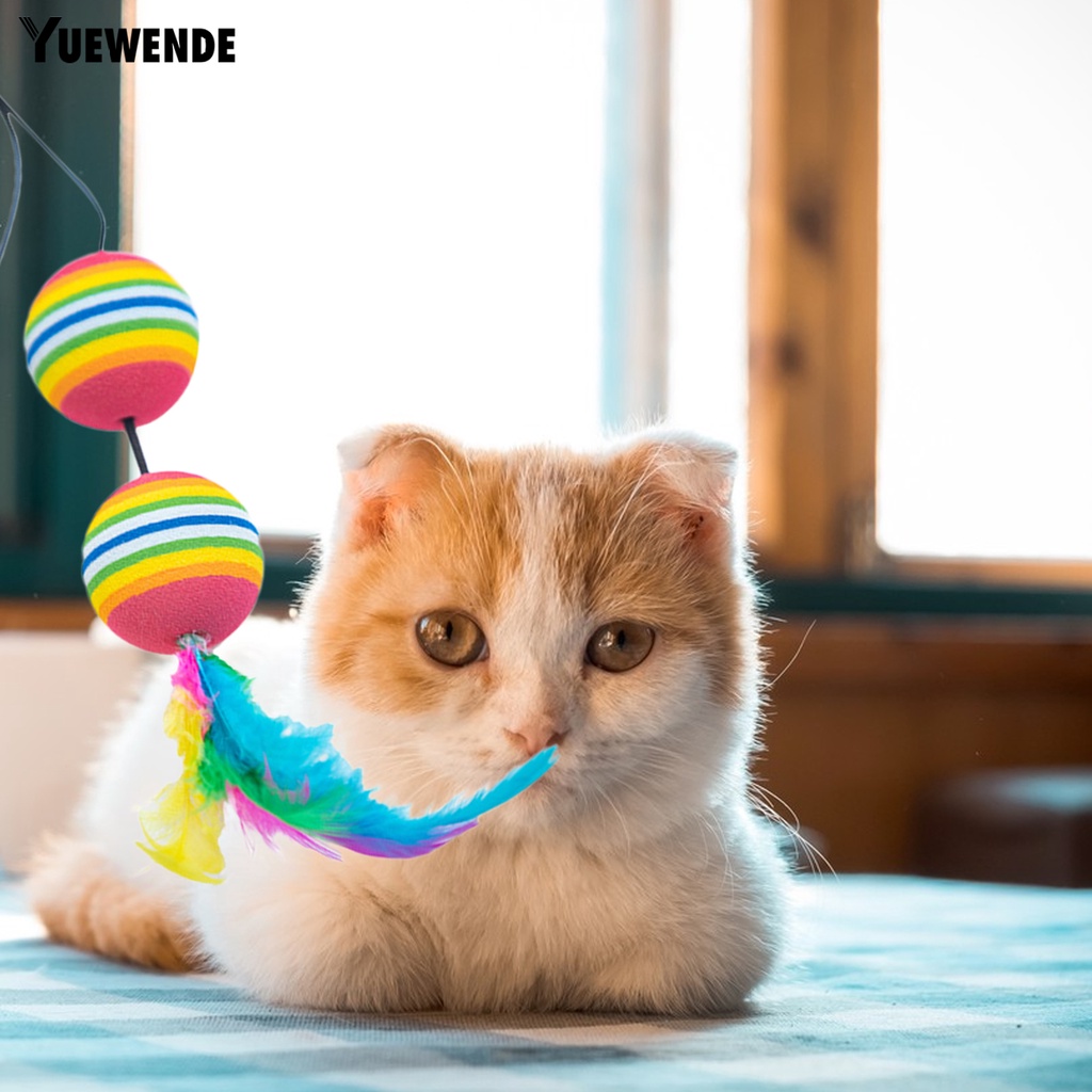 Bộ 2 Đồ Chơi Quả Bóng EVA Nhiều Màu Sắc Tươi Sáng Chống Cắn Thân Thiện Với Môi Trường Không Mùi Cho Mèo Cưng