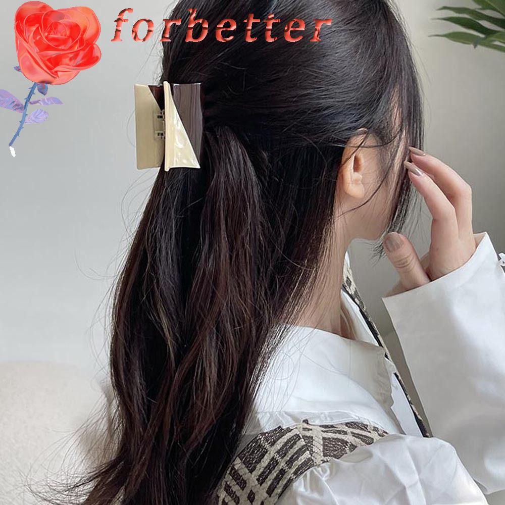 Kẹp Tóc Đuôi Ngựa Hình Chữ Nhật Cỡ Lớn Phong Cách Vintage Thanh Lịch Cho Nữ