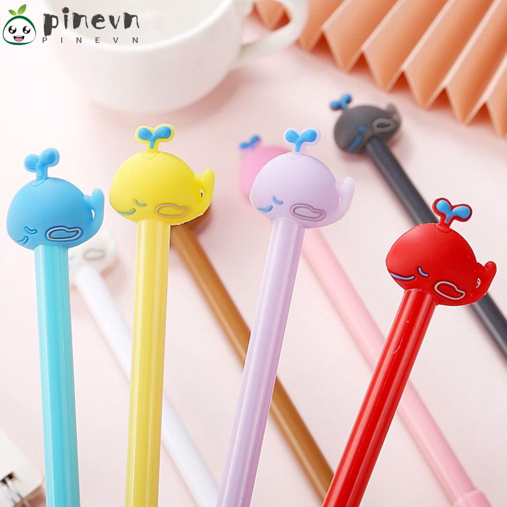 Set 8 Bút Bi Mực Đen 3D Hình Cá Voi