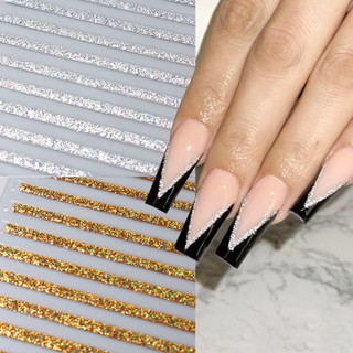 Miếng Dán Trang Trí Móng Tay 3D Lấp Lánh
