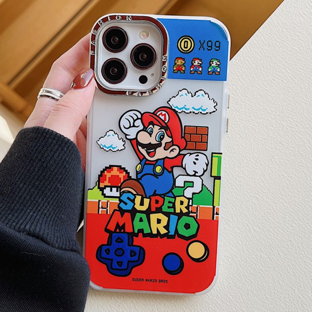 Ốp Điện Thoại Họa Tiết Mario Cho IPhone 11 14 13 12 Pro Max XS XR 7 8 Plus