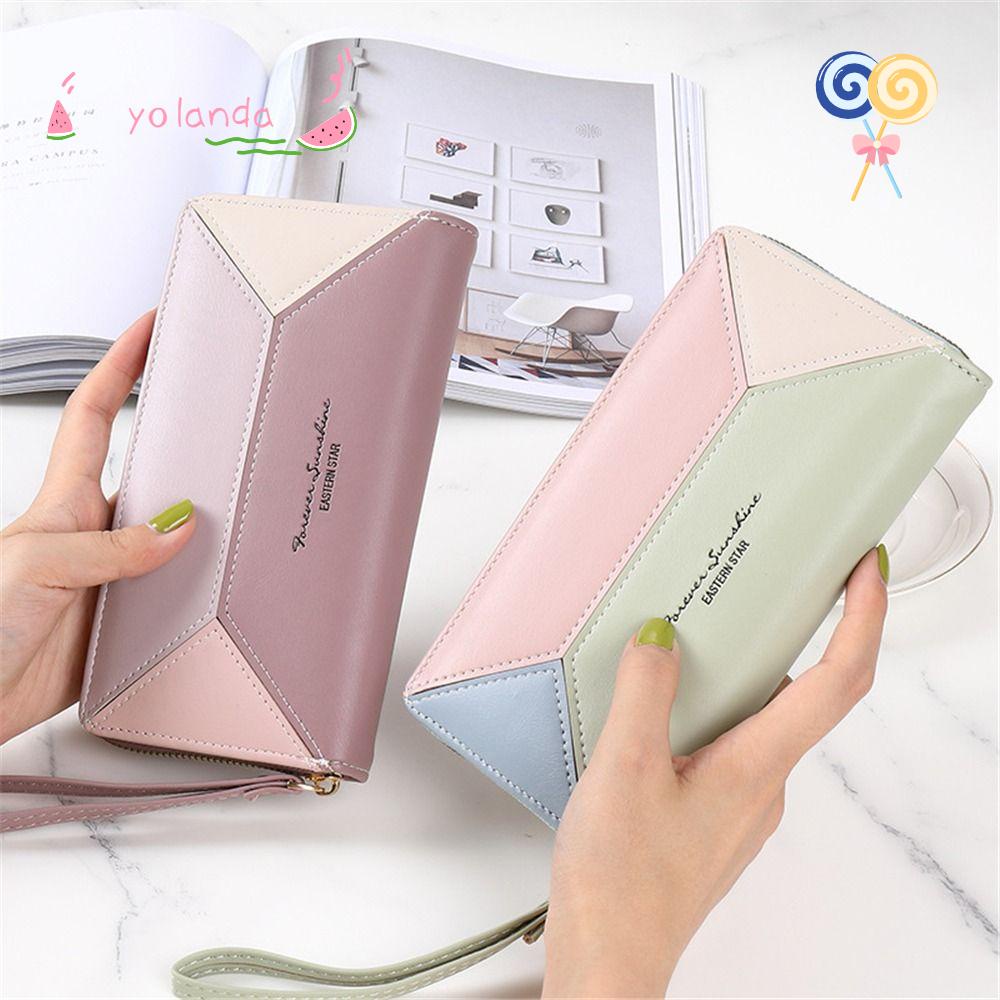 Ví Dài Cỡ Lớn Có Khóa Kéo Thời Trang Giá Đỡ