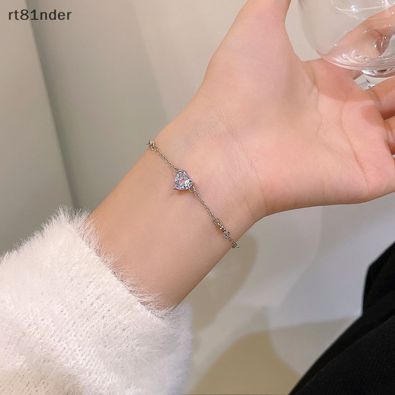 Vòng Tay Đính Đá Zircon Lấp Lánh Tùy Chỉnh Thời Trang Sang Trọng Cho Nữ