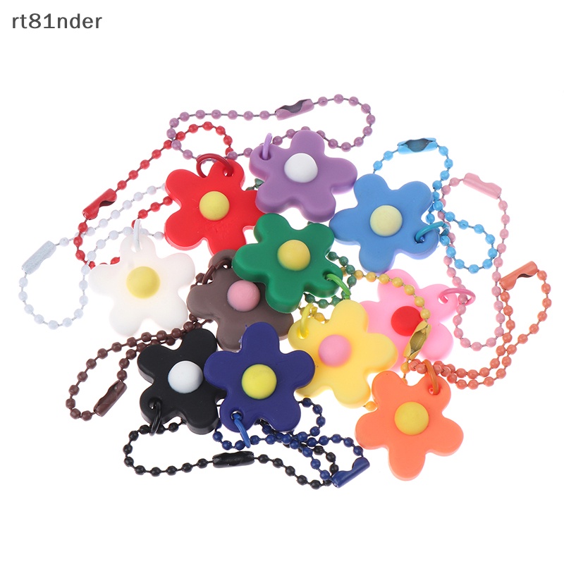 Móc Chìa Khóa Xe Hơi / Ba Lô / Trang Trí Hoa Hướng Dương Nhỏ Nhiều Màu Dễ Thương Dành Cho Bạn Nữ n