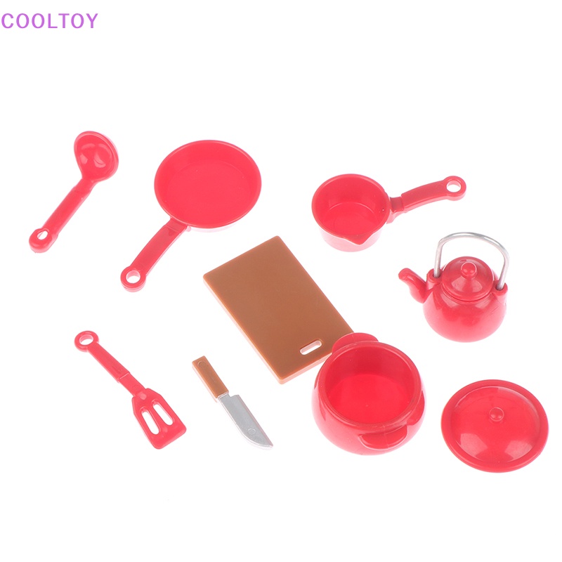 1 Bộ Dụng Cụ Nấu Ăn Mini Tỉ Lệ 1: 12 Cho Nhà Búp Bê