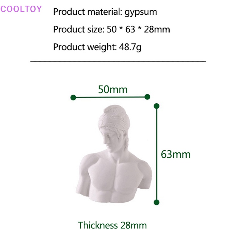 Cooltoy Đồ trang trí Tượng Gypsum Tỉ Lệ 1: 12 Trang Trí Nhà Búp Bê