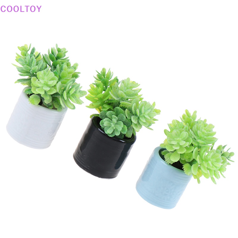 Mô Hình Bình Hoa Giả Bằng Gốm Dùng Trang Trí Nhà Búp Bê