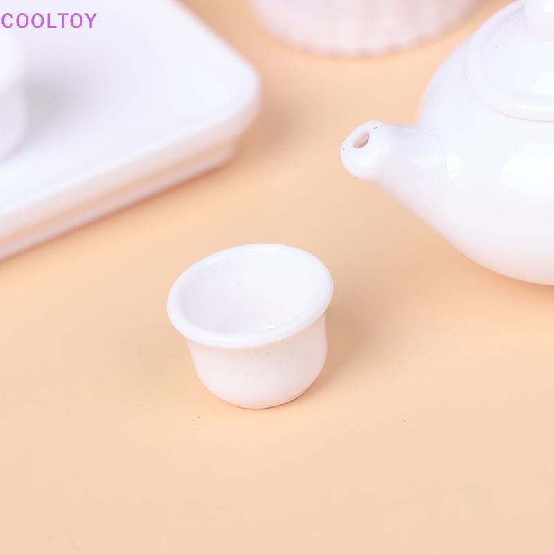 Set 6 Cốc Và Nồi Mini Tỉ Lệ 1: 12 Xinh Xắn Dùng Để Trang Trí Nhà Búp Bê