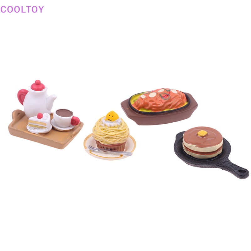 Cooltoy 1 Khay Đựng Bánh Cà Phê mini Trang Trí Nhà Búp Bê