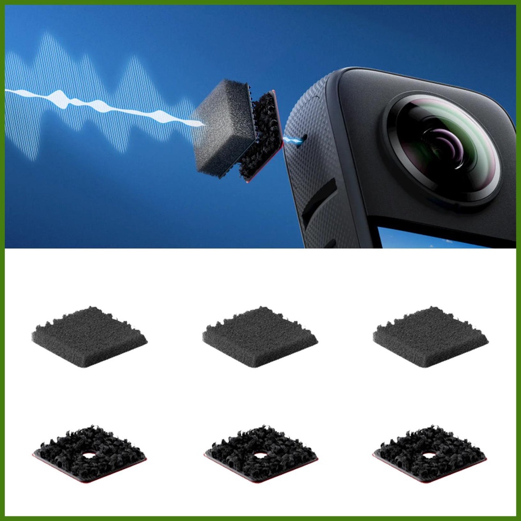 Set 6 Miếng Xốp Chắn Gió Cách Âm Gắn Camera Insta X3