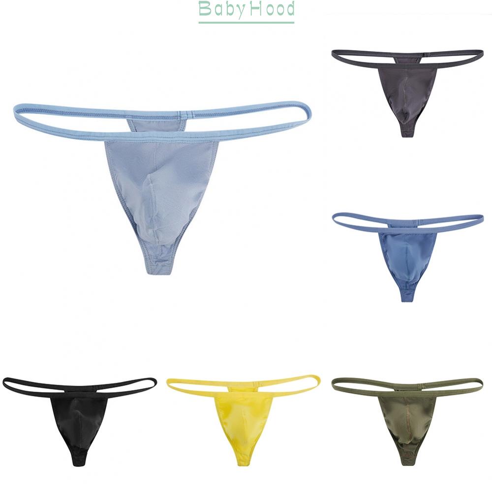 Men's Solid Color Close fitting String Thong Underwear with Soft Modal Waistband#BBHOOD