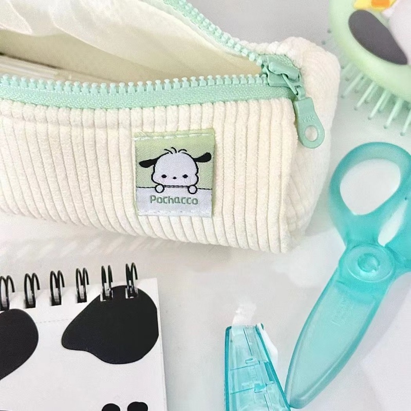 SANRIO Túi Đựng Bút Chì Họa Tiết Hoạt Hình Kuromi Mymelody Nhồi Bông Dễ Thương