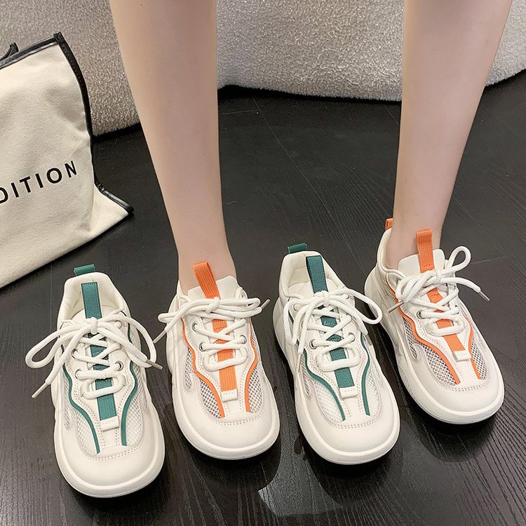 Giày Thể Thao Da Mềm Thoáng Khí Phong Cách Hàn Quốc Cho Nữ