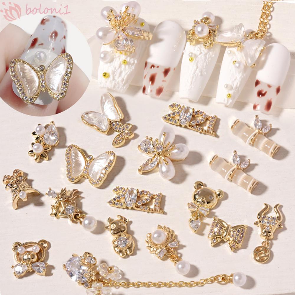 Phụ Kiện Trang Trí Móng Tay Hình Chú Gấu 3D Xinh Xắn