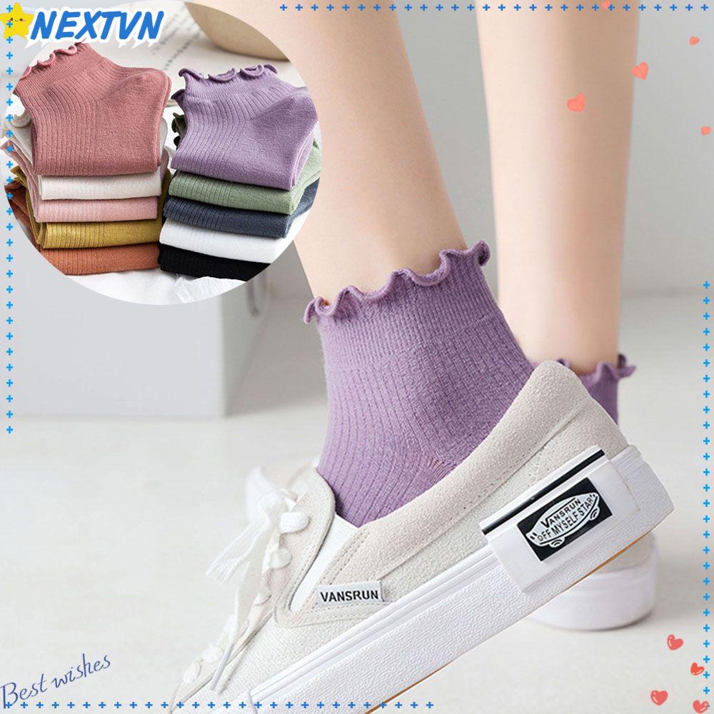 Vớ Thuyền Cotton Siêu Mỏng Thoáng Khí Thời Trang Xuân Hè Cho Nữ