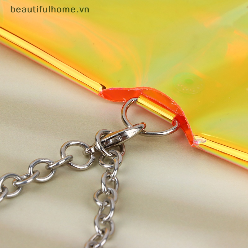 1 Túi PVC Trong Suốt Ánh Laser Bảo Vệ Mắt Kính Dành Cho Nữ