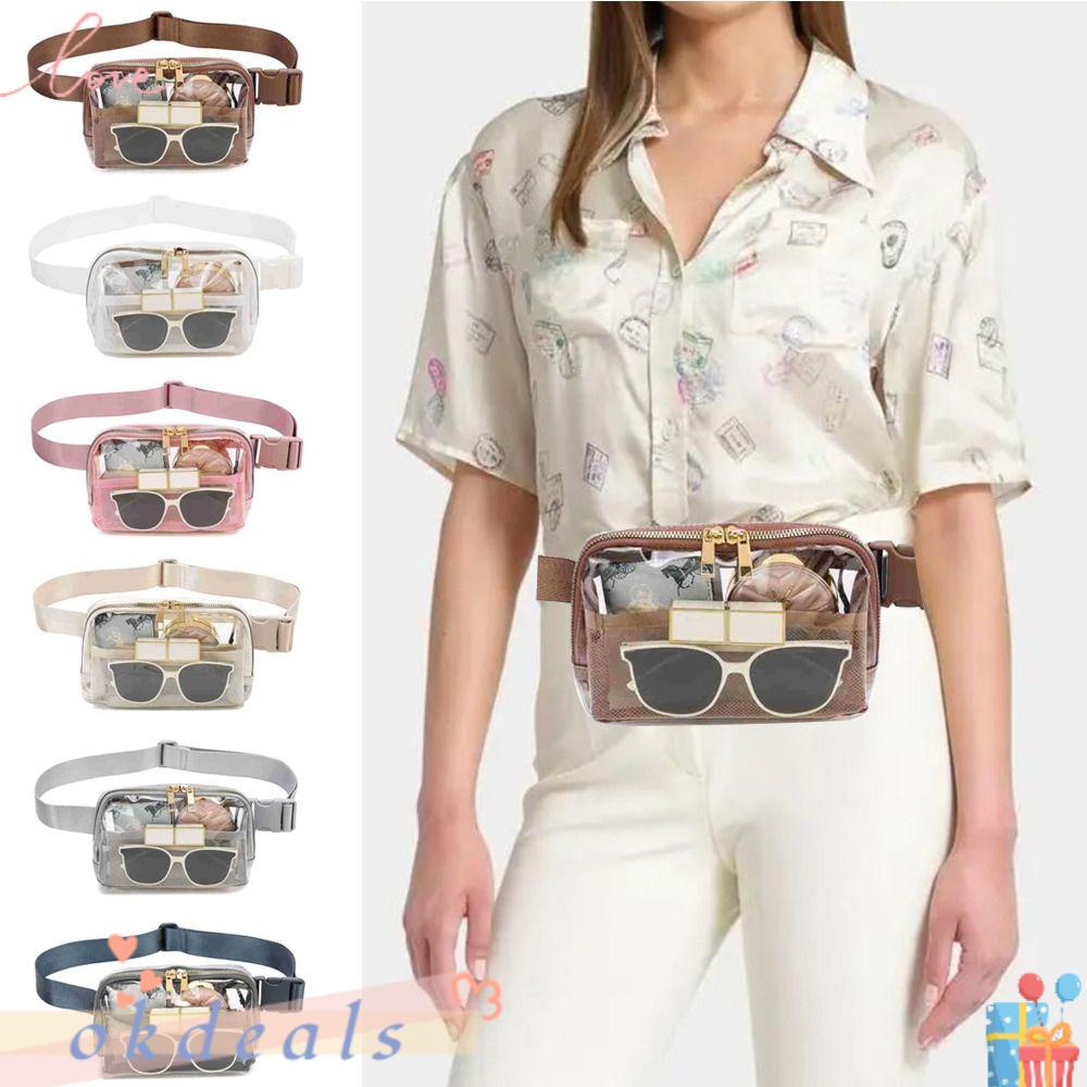 Túi Đeo Hông Bằng Nylon Trong Suốt Tùy Chỉnh Thời Trang Cho Nữ