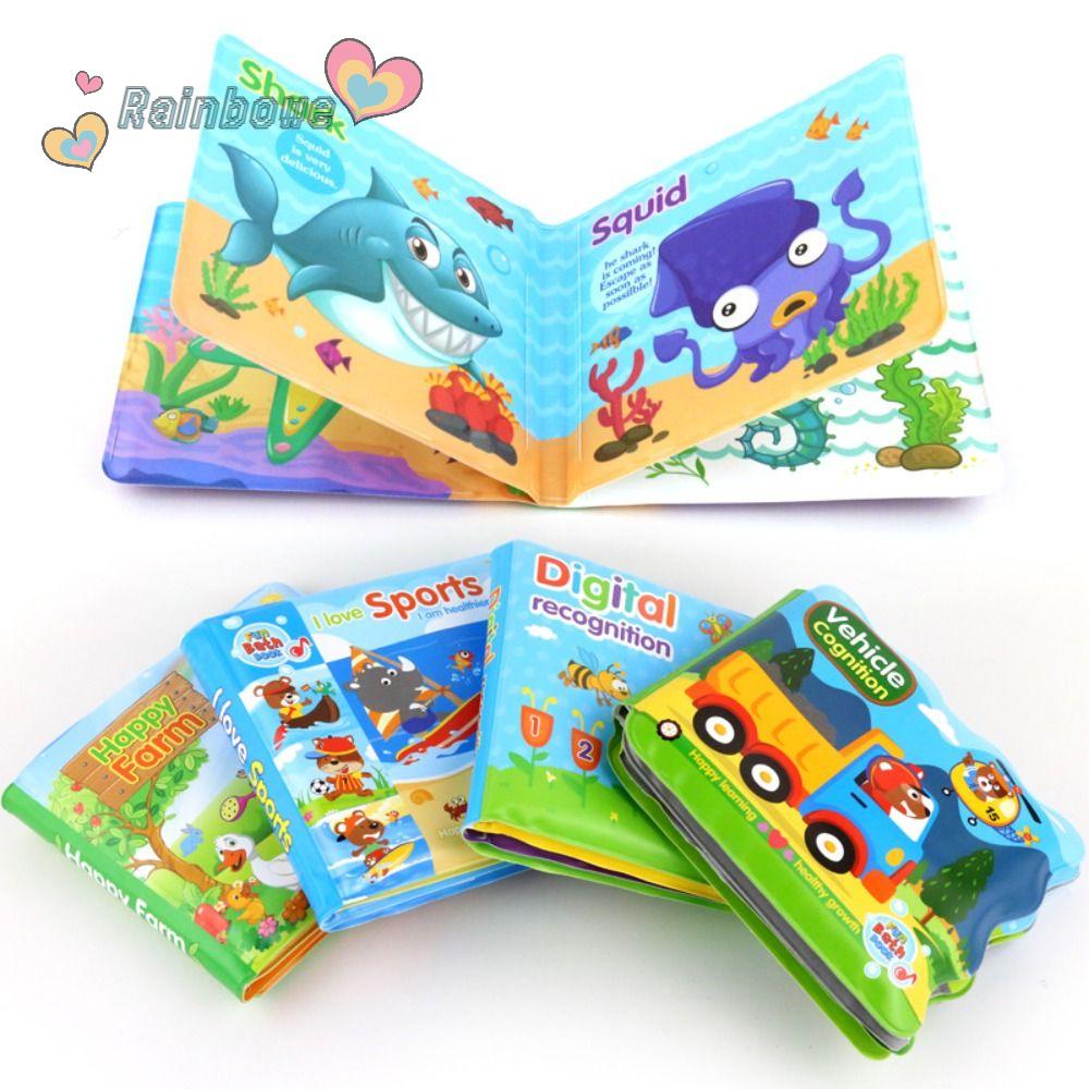 Sách Vải EVA Mềm Màu Cầu Vồng Phát Ra Âm Thanh Giáo Dục Sớm Cho Bé