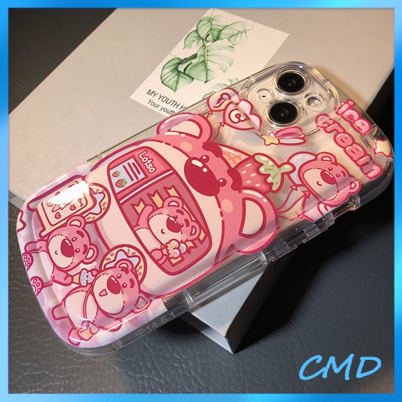 Ốp lưng iphone Điện Thoại Phim hoạt hình gấu dâu tây, TV, xà phòng, máy ảnh chống chấn động, vỏ điện thoại silicon Cho Iphone 6 / 6S / 6splus / se / 7 / 7plus / 8 / 8plus / X / xs / xsmax / 11 / 12 / 13 / 14 / Plus / Pro / Pro Max-425