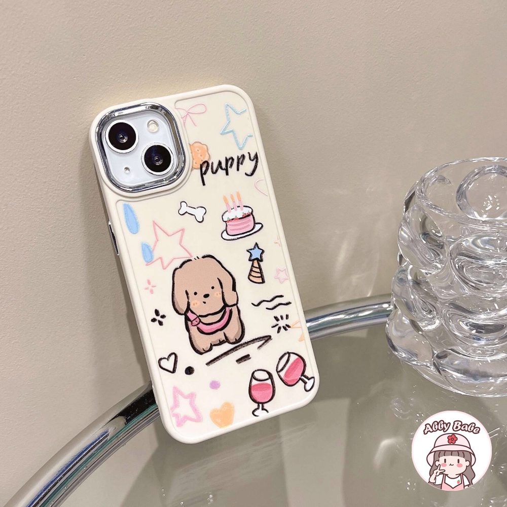 Ốp Điện Thoại TPU Mềm Bóng In Hình Cún Hoạt Hình Chống Bẩn Cho IPhone 14 Pro Max 11 12 Pro Max X XS 7Plus