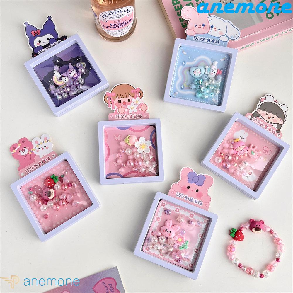 Hạt Xỏ Hình Nhân Vật Hoạt Hình Kuromi Phong Cách Hàn Quốc Dùng Làm Trang Sức DIY|Bộ Dụng Cụ Làm Trang Sức Thủ Công Cho Nữ