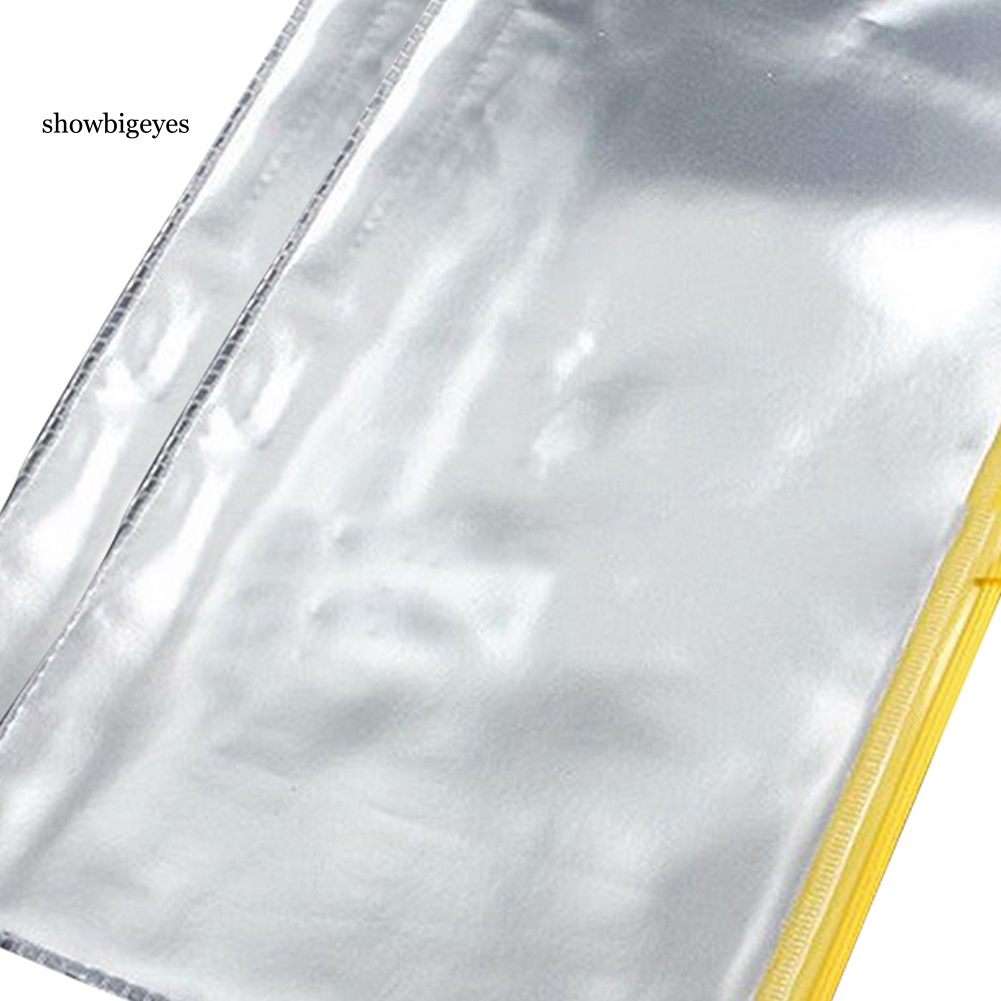 Bộ 2 Túi Đựng Bút Trong Suốt Chống Thấm Nước Có Khóa Kéo Tiện Dụng