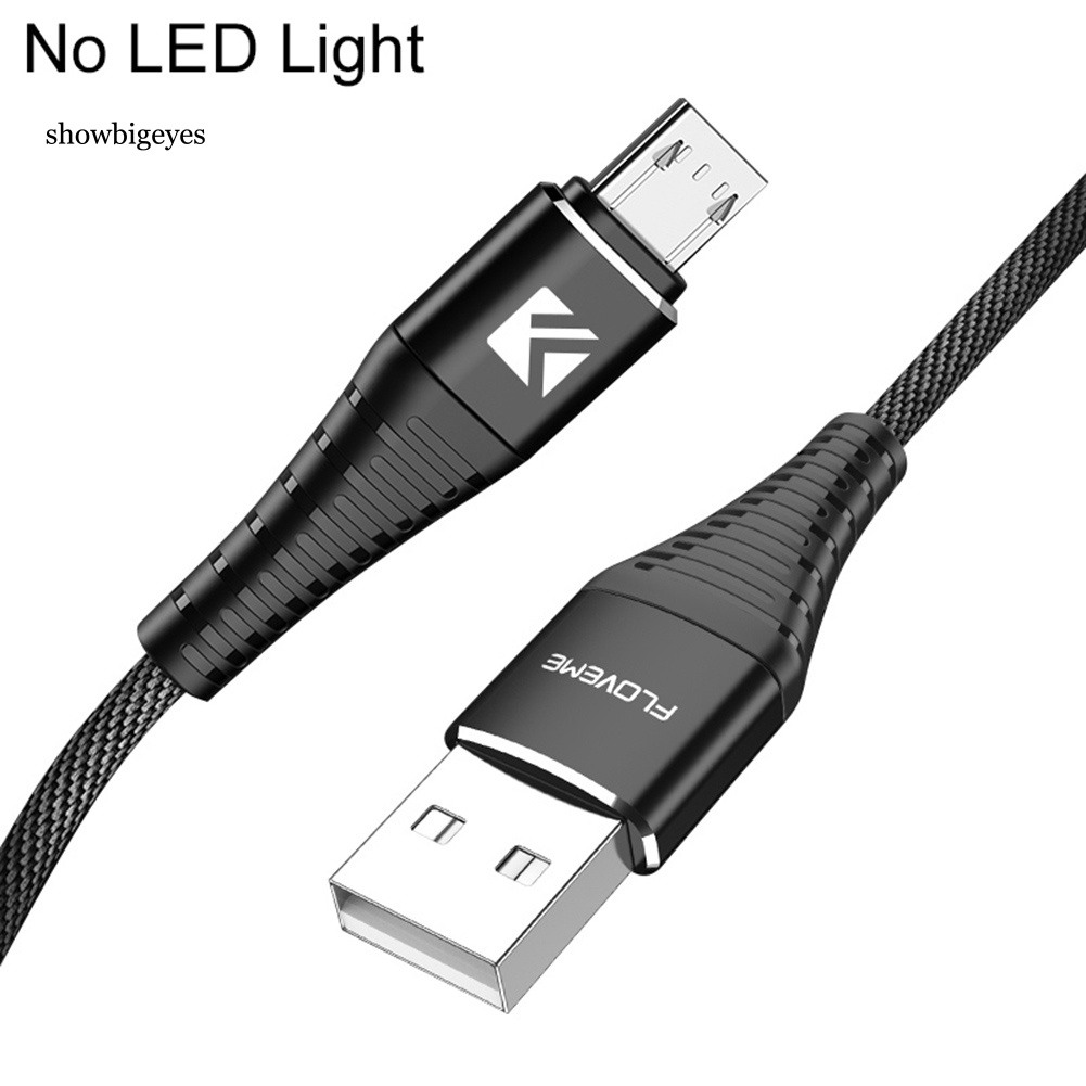 Cáp Sạc Nhanh Micro USB 2.1A Có Đèn LED Chuyên Dụng Cho Android