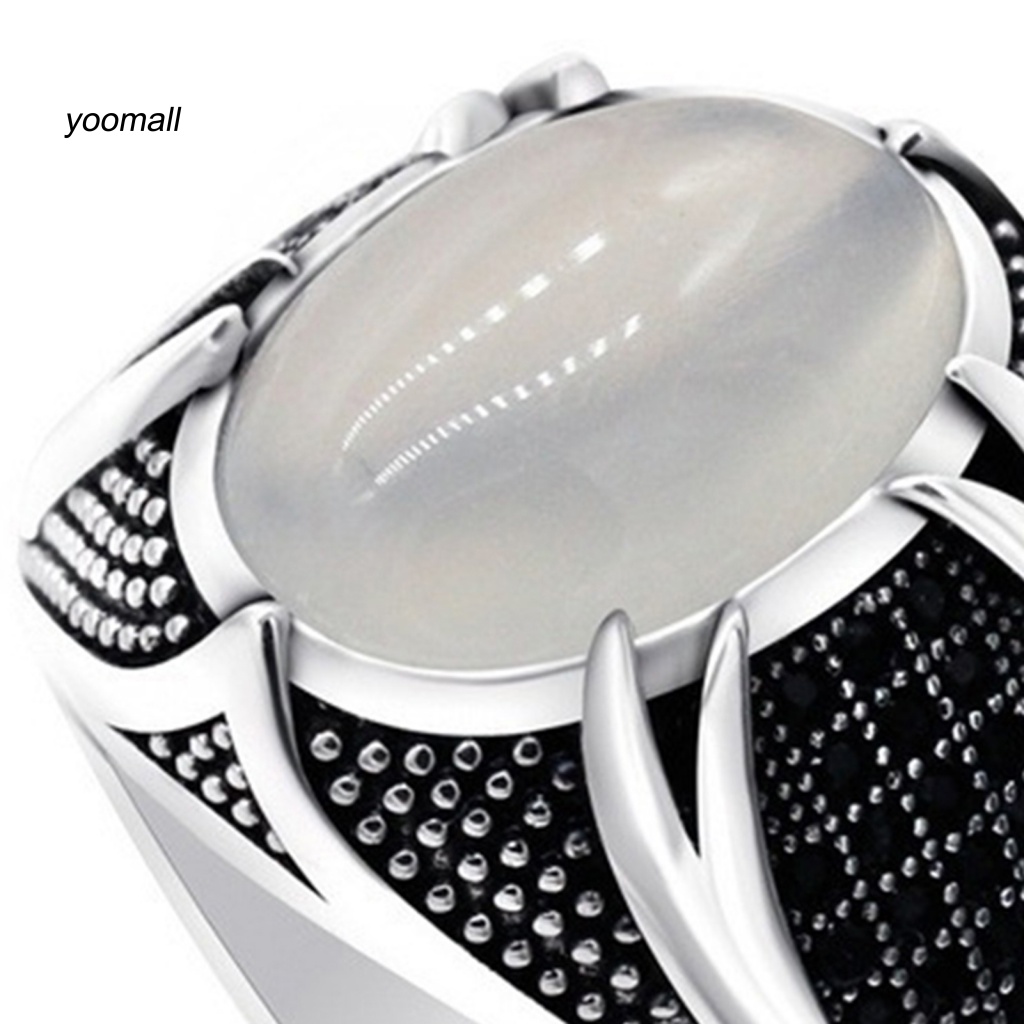 Yo / Nhẫn Đính Hôn Hợp Kim Tinh Tế Thân Thiện Với Da Cho Nam