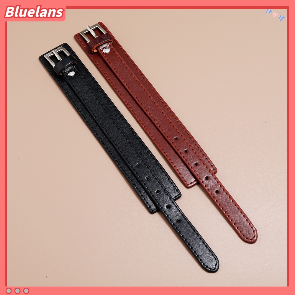 Vòng Tay Da Bò Thiết Kế Đơn Giản Phong Cách Âu Mỹ Cho Nam