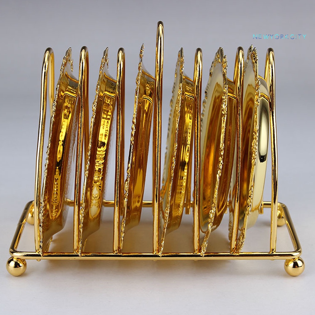 Set 6 Đế Lót Cốc Trà / Cà Phê Bằng Hợp Kim Chịu Nhiệt