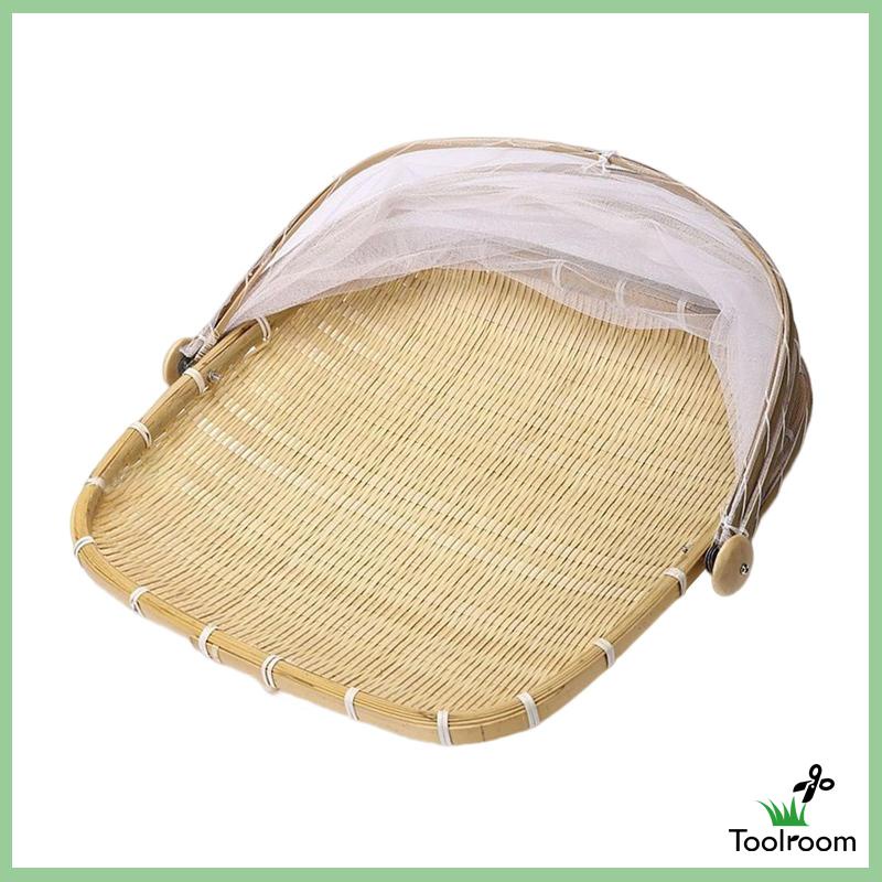 Giỏ Đựng Thức Ăn Kèm Vỏ Bọc Lưới Tiện Dụng Cho Nhà Bếp